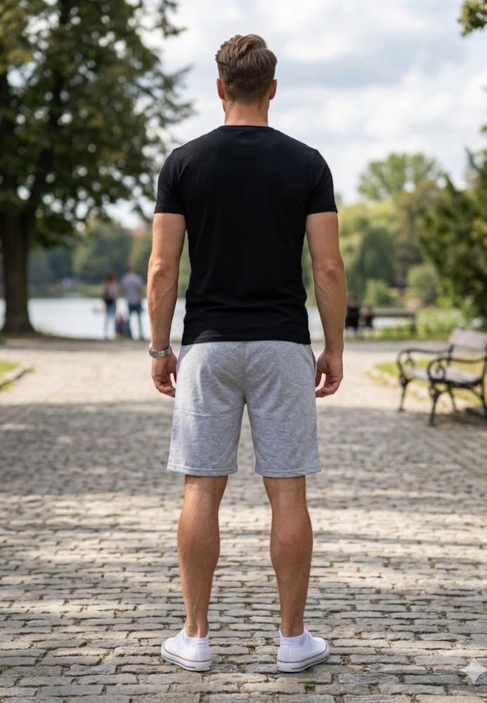 Pantaloni Scurți Bărbați,culoare Gri , Engros